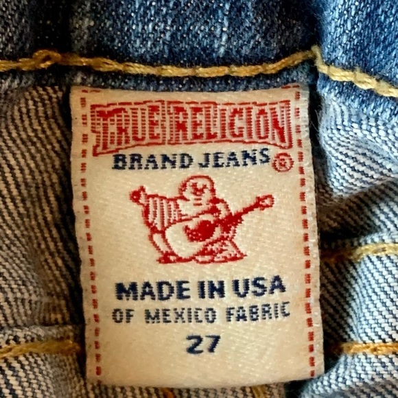 True Religion Billy jeans straight leg, size 27, slightly distressed
Made in USA - Picture 3 of 7